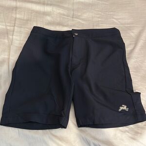 Black Tracksmith Running Shorts with Logo